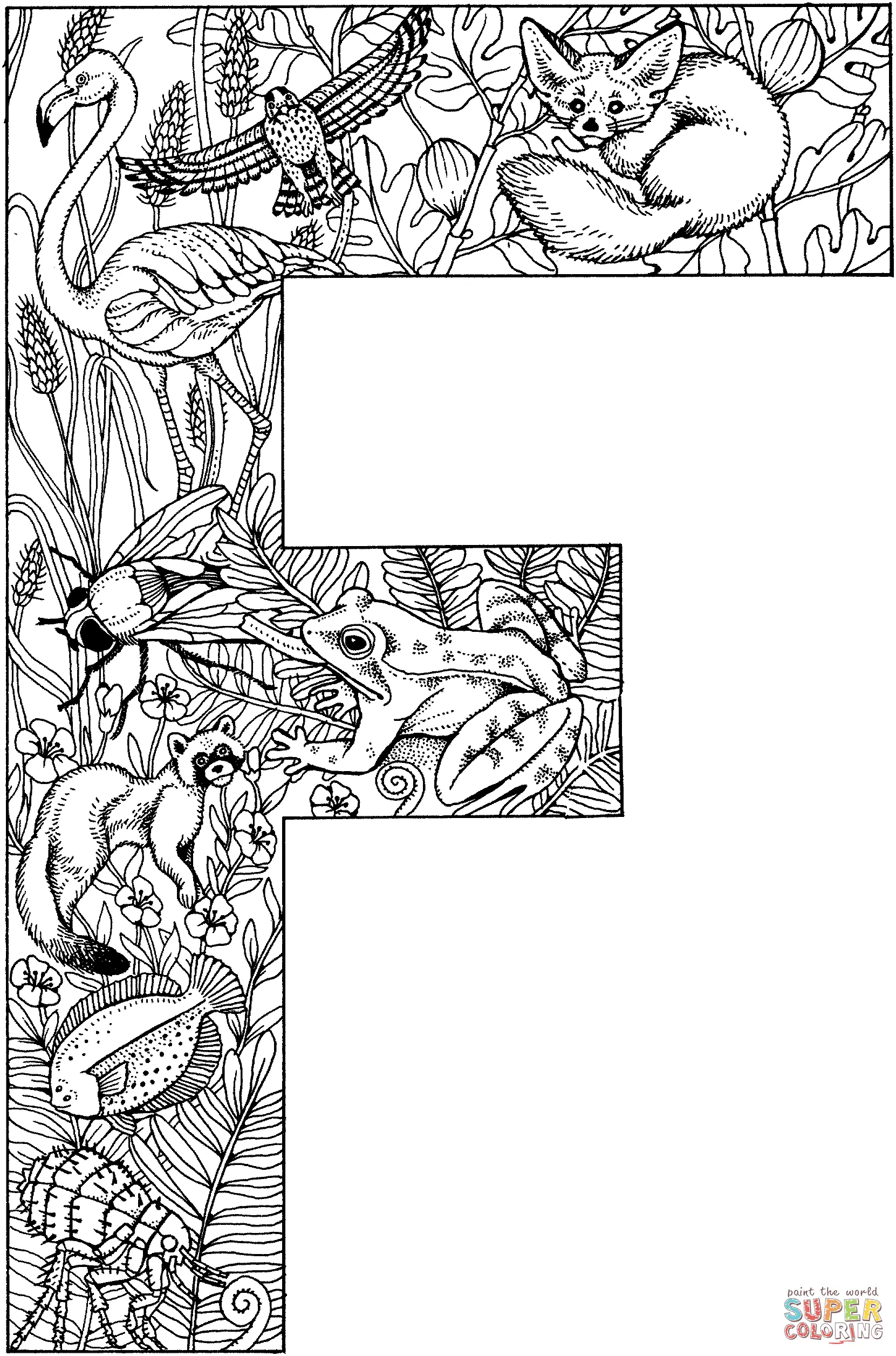 Desenhos de Letra F Para Colorir 28