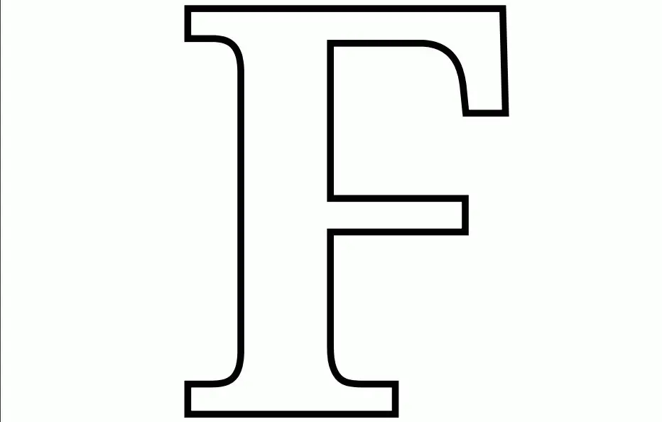 Desenhos de Letra F Para Colorir 32