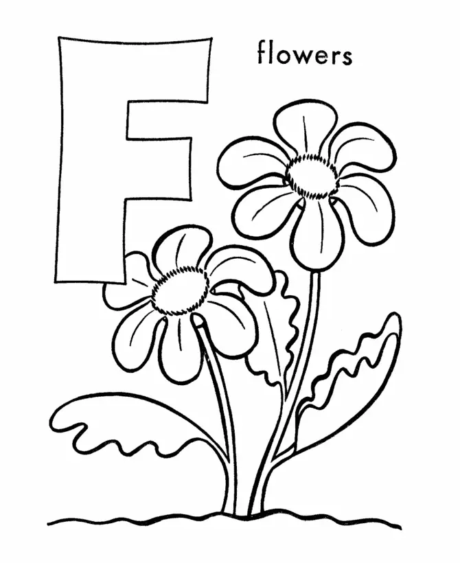 Desenhos de Letra F Para Colorir 7