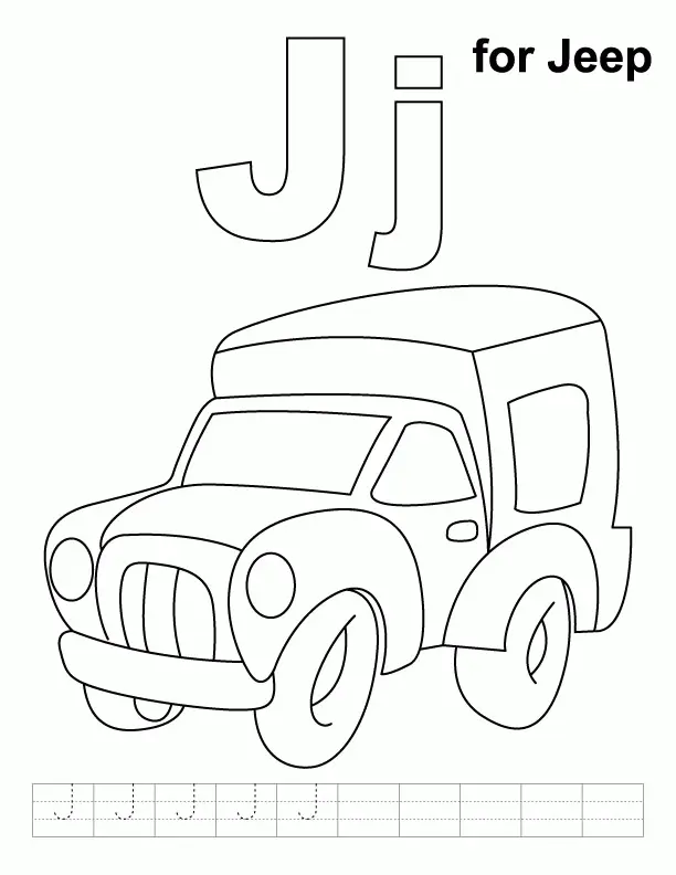 Buchstabe J Ausmalbilder 39