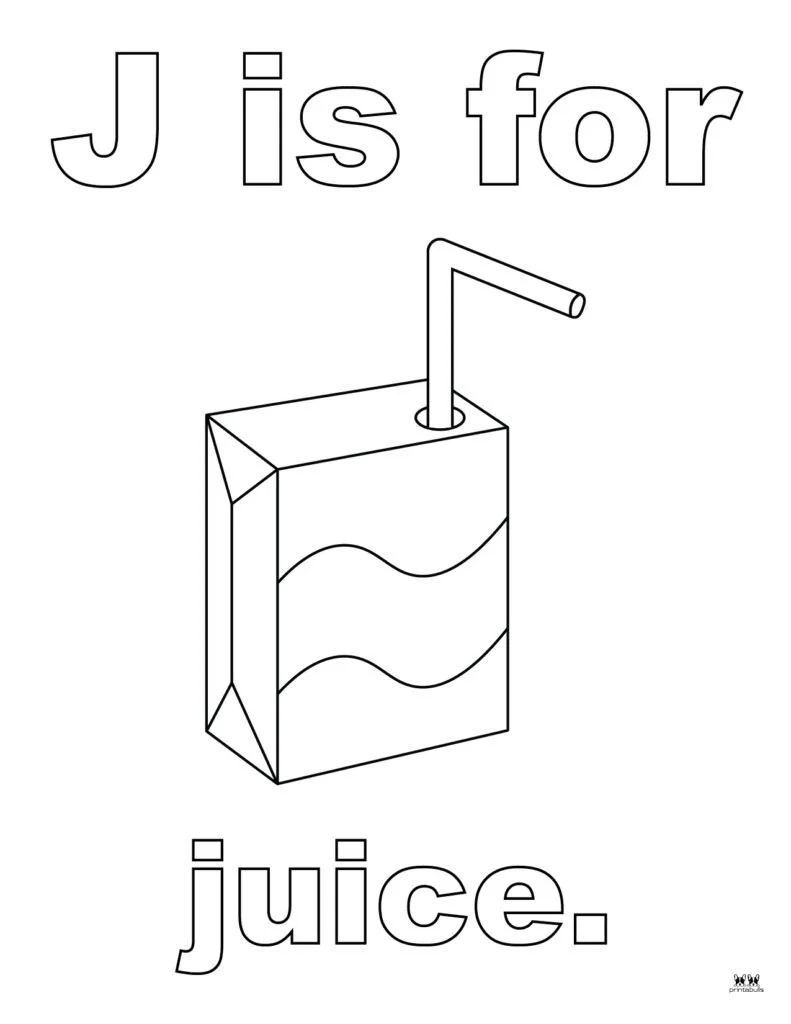Buchstabe J Ausmalbilder 43