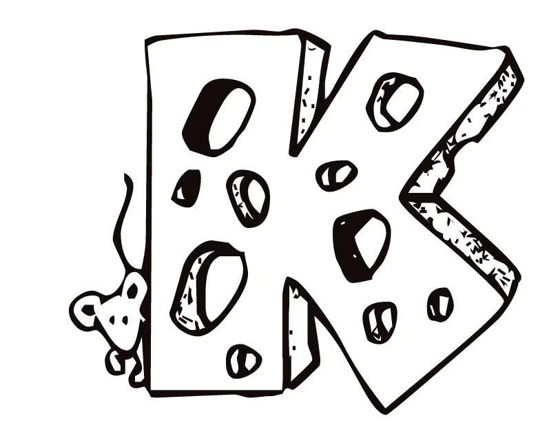 Buchstabe K Ausmalbilder 14