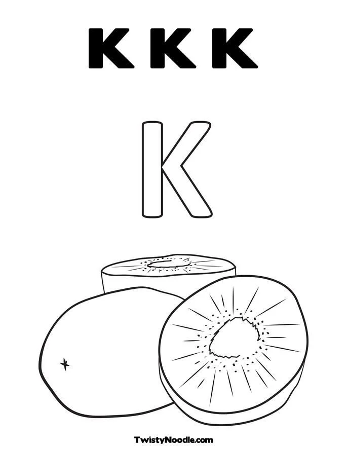 Buchstabe K Ausmalbilder 17
