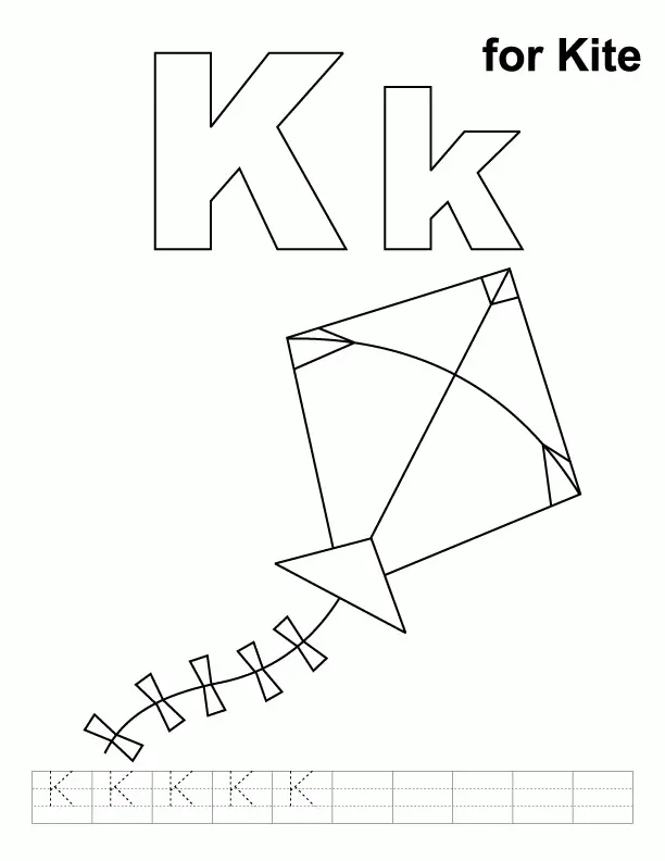 Buchstabe K Ausmalbilder 20