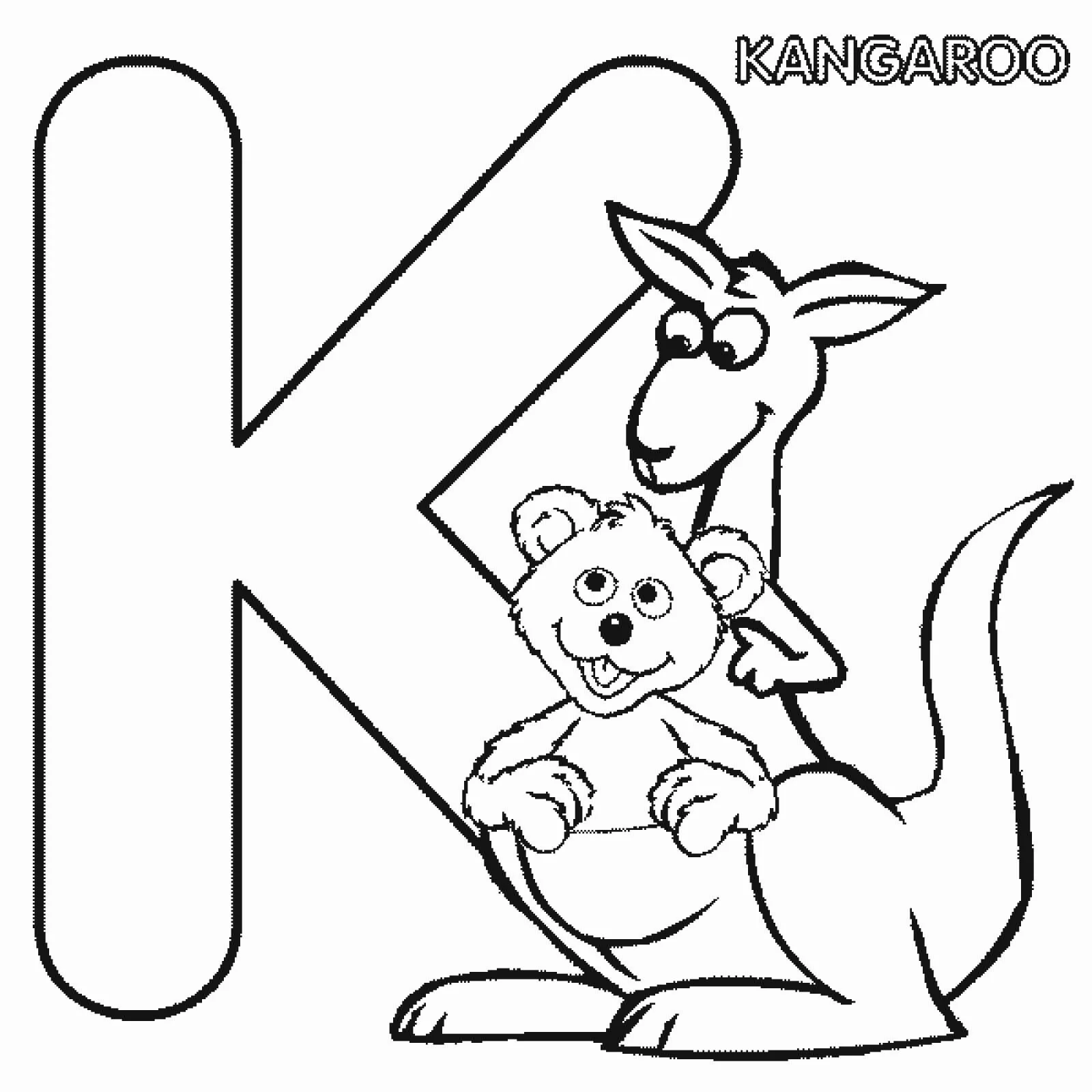 Buchstabe K Ausmalbilder 26