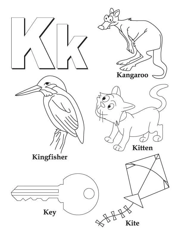 Letter K Coloring Pages 3