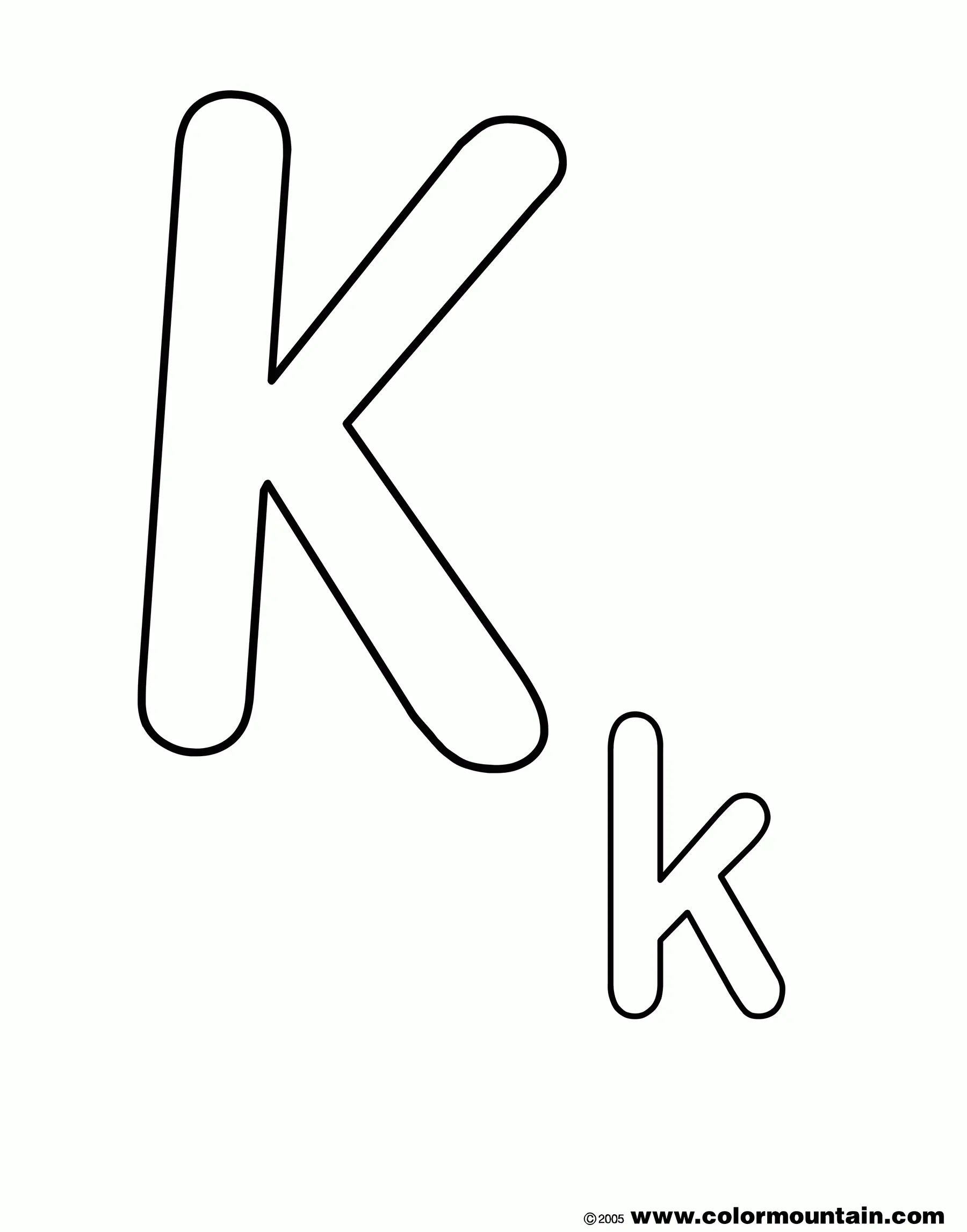 Buchstabe K Ausmalbilder 41