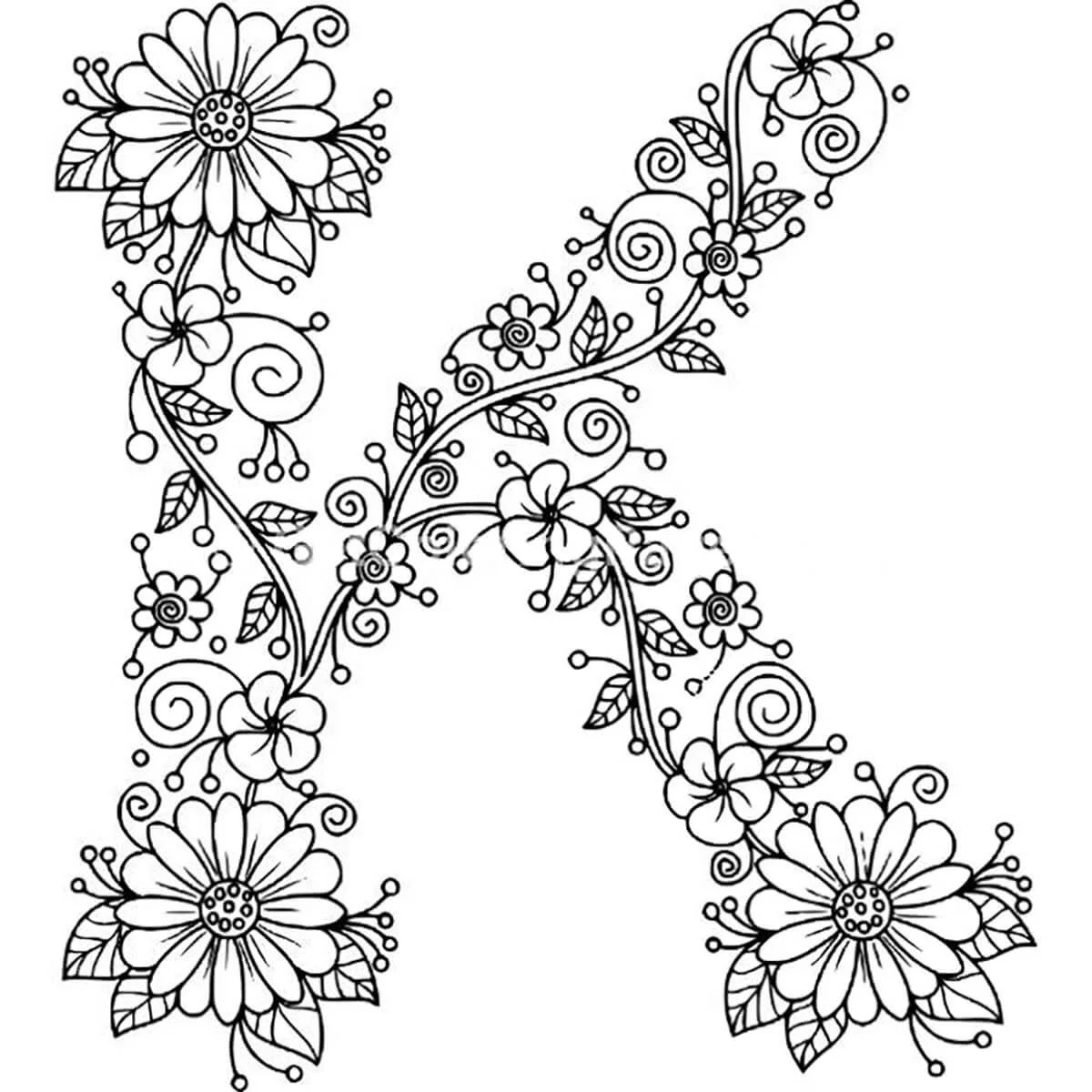 Buchstabe K Ausmalbilder 52