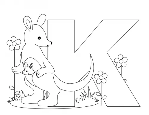 Letter K Coloring Pages 69