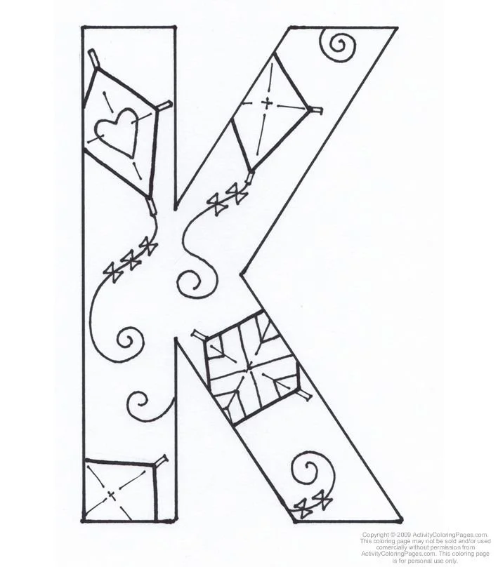 Buchstabe K Ausmalbilder 8