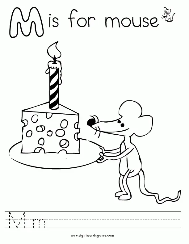 Letter M Coloring Pages 4