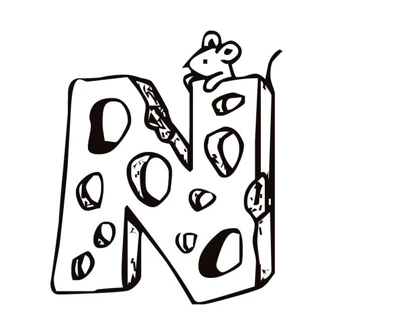 Buchstabe N Ausmalbilder 14
