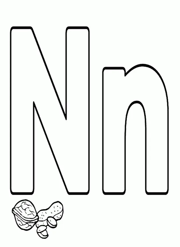 Buchstabe N Ausmalbilder 26