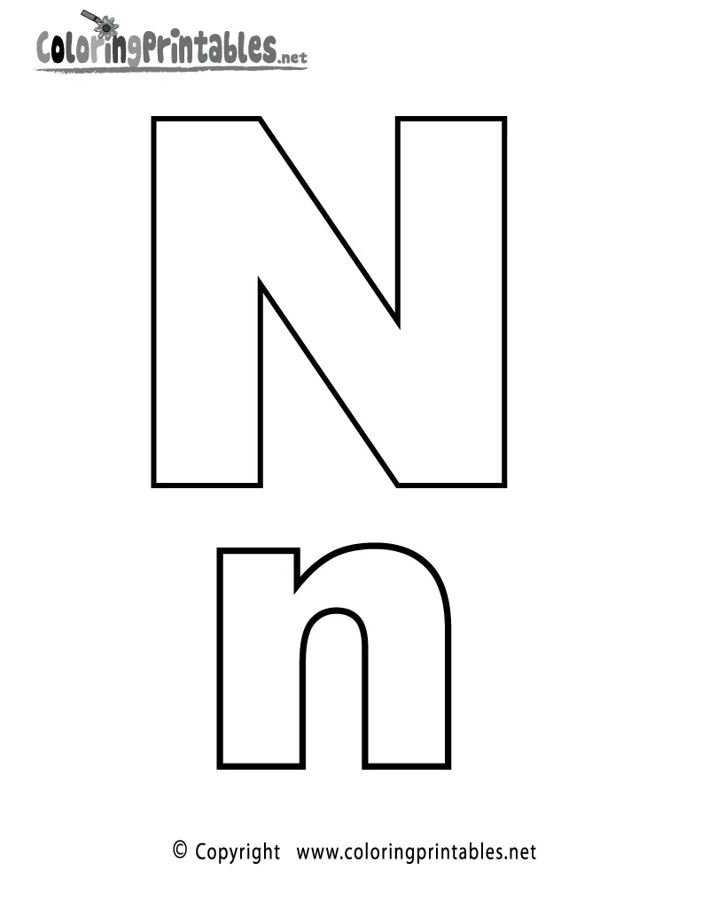 Buchstabe N Ausmalbilder 57