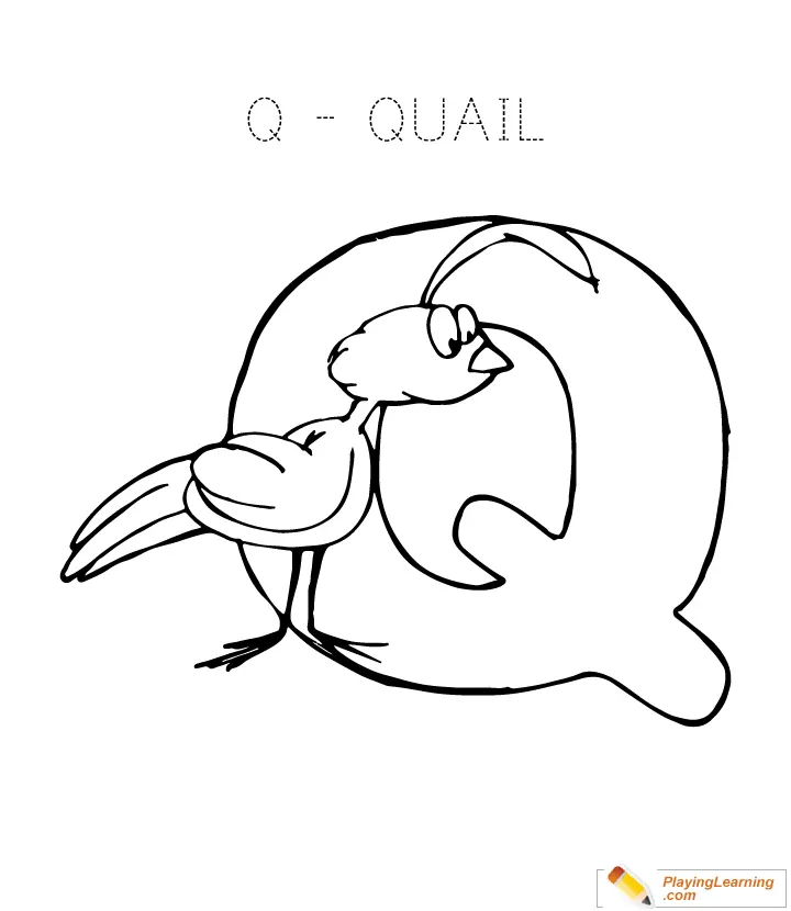Letter Q Coloring Pages 34