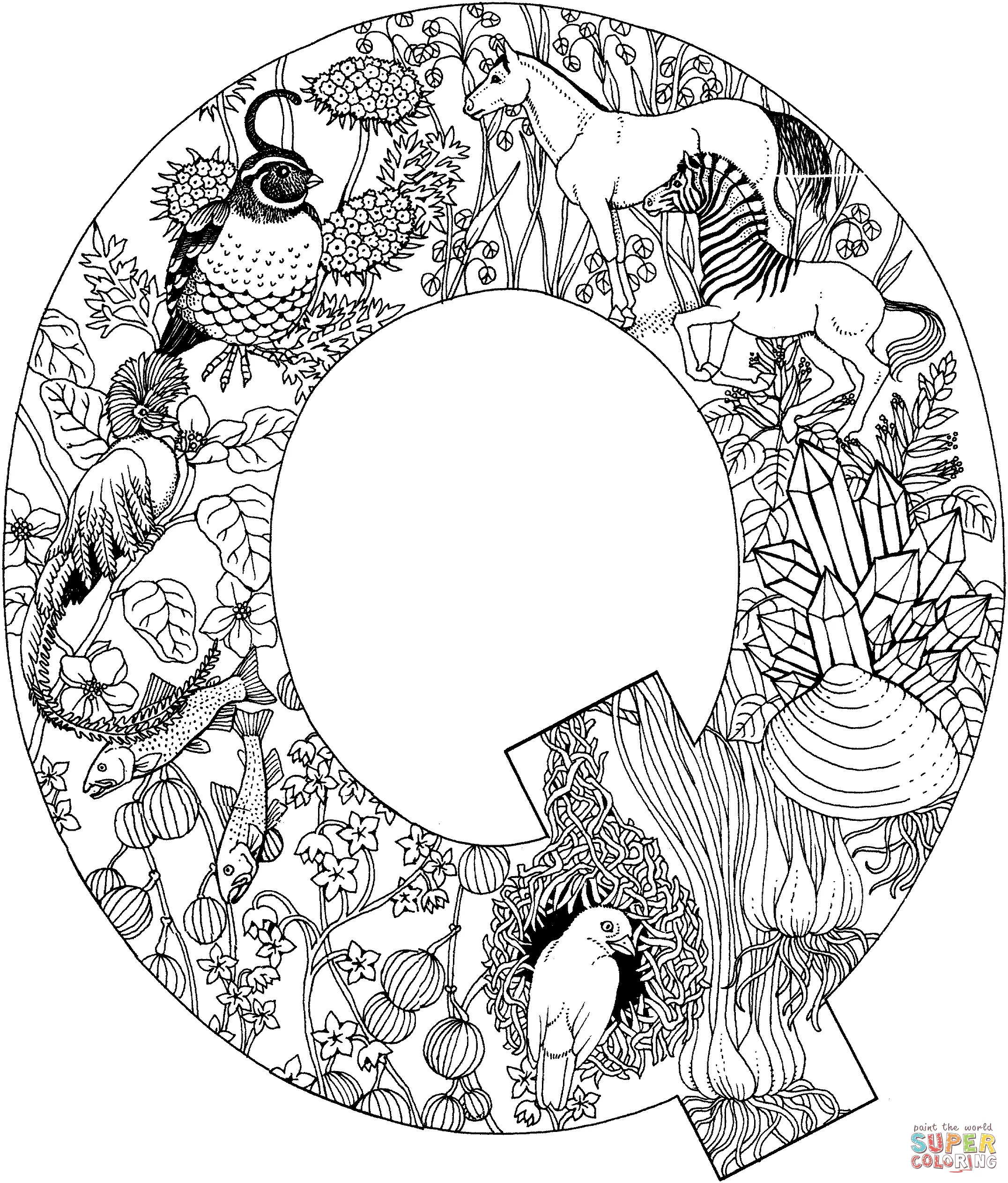Letter Q Coloring Pages 38