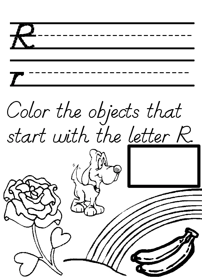 Letter R Coloring Pages 22
