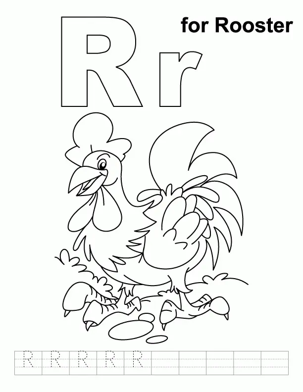 Letter R Coloring Pages 25