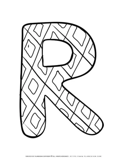 Letter R Coloring Pages 33