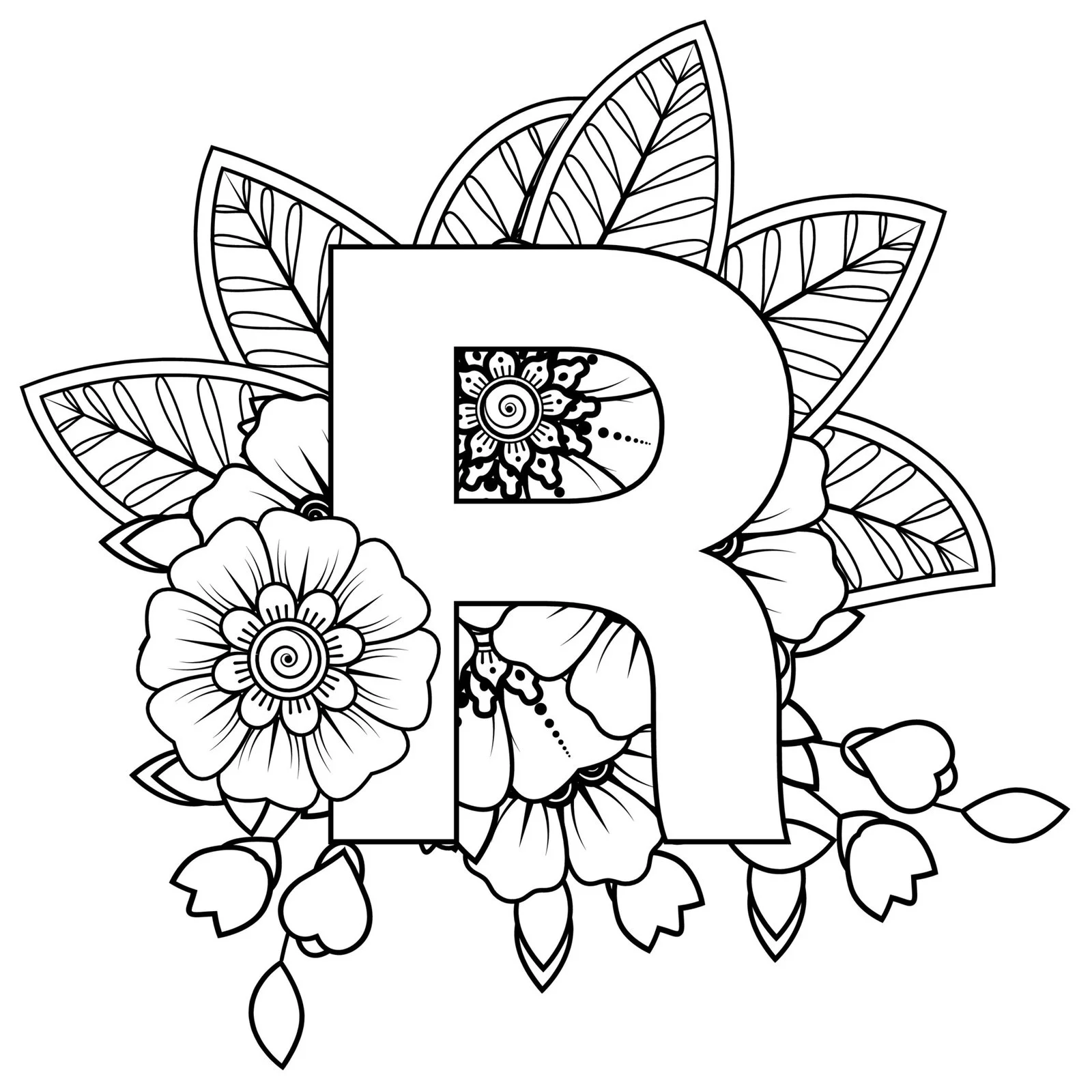 Letter R Coloring Pages 46