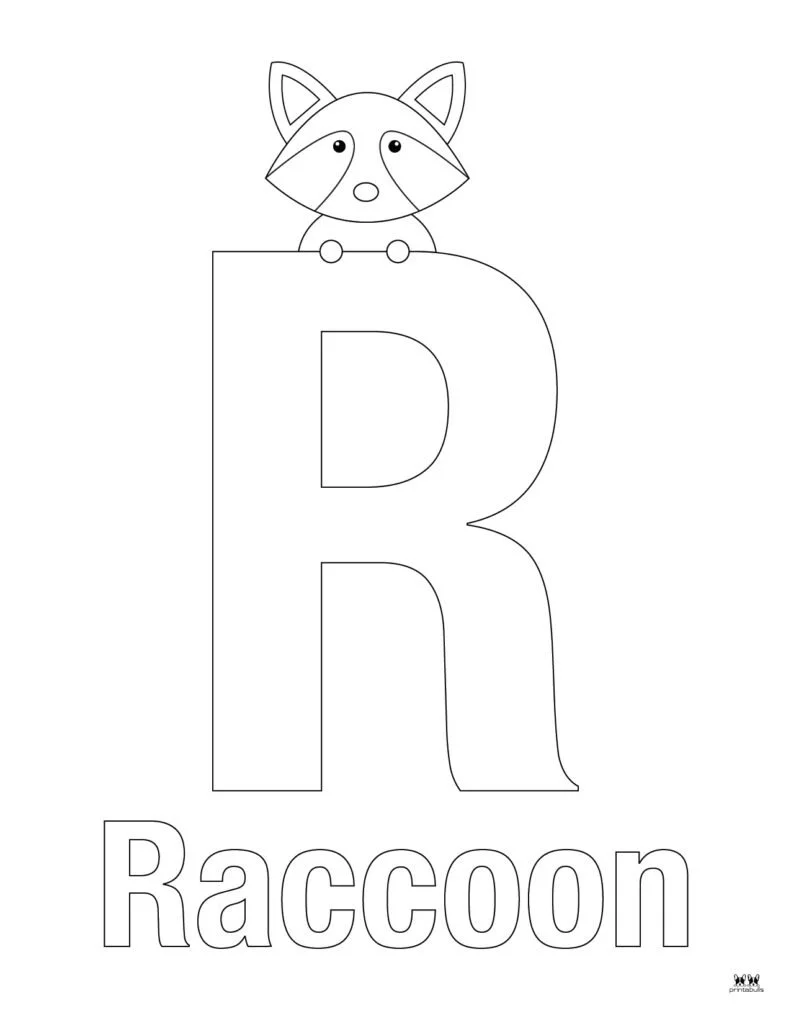 Letter R Coloring Pages 49