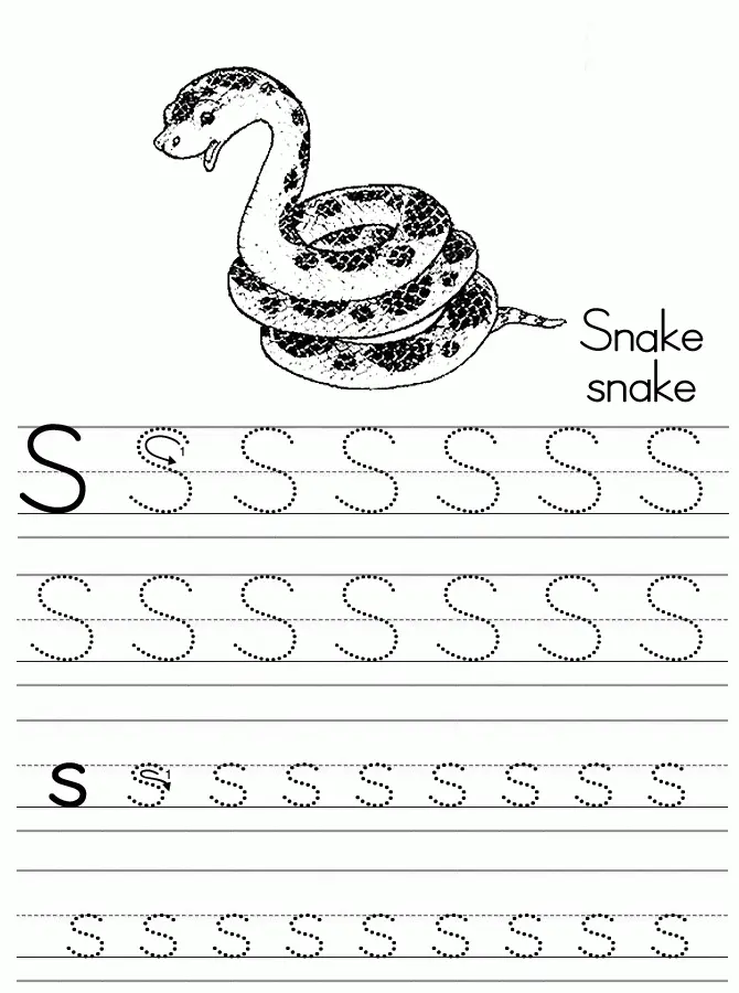 Buchstabe S Ausmalbilder 19