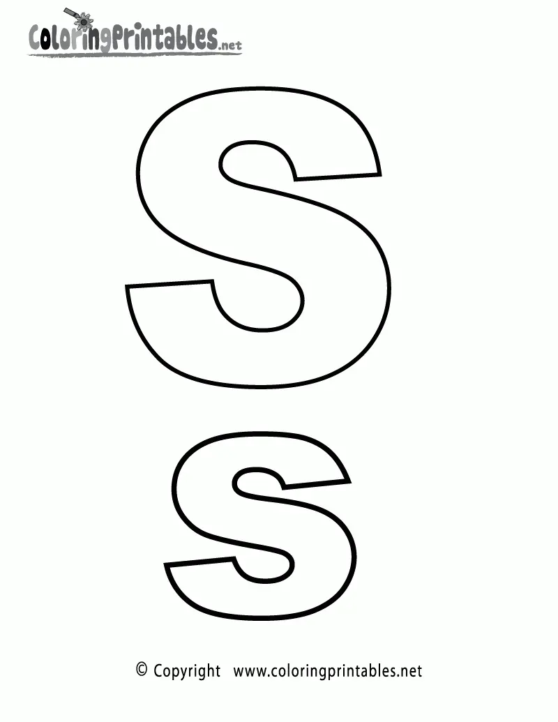 Letter S Coloring Pages 28