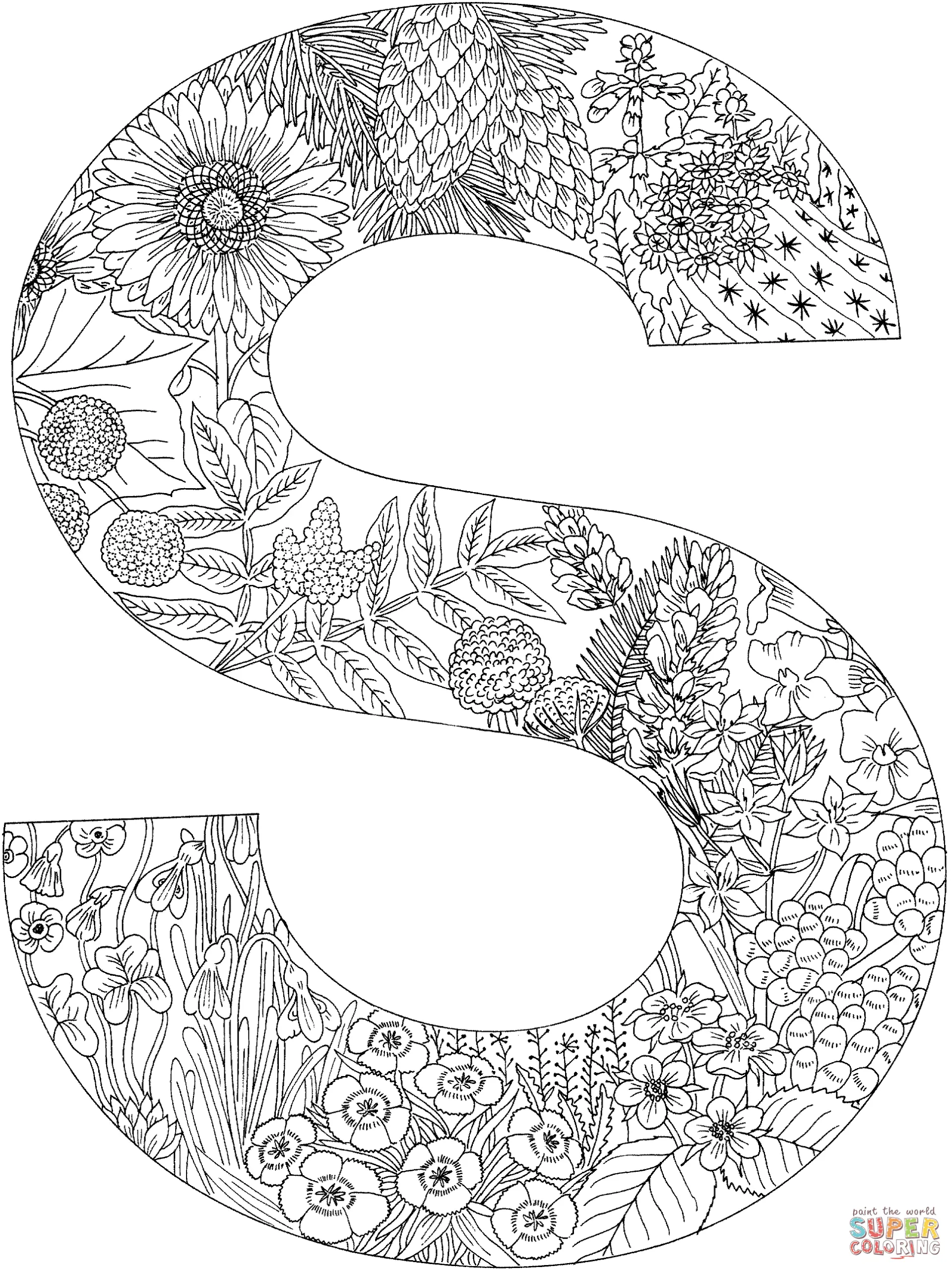Buchstabe S Ausmalbilder 3
