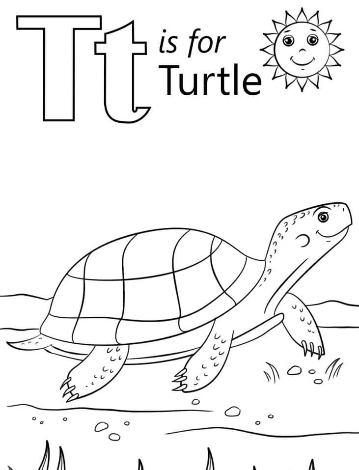 Desenhos de Letra T Para Colorir 25