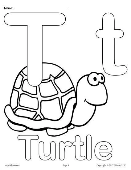 Desenhos de Letra T Para Colorir 27