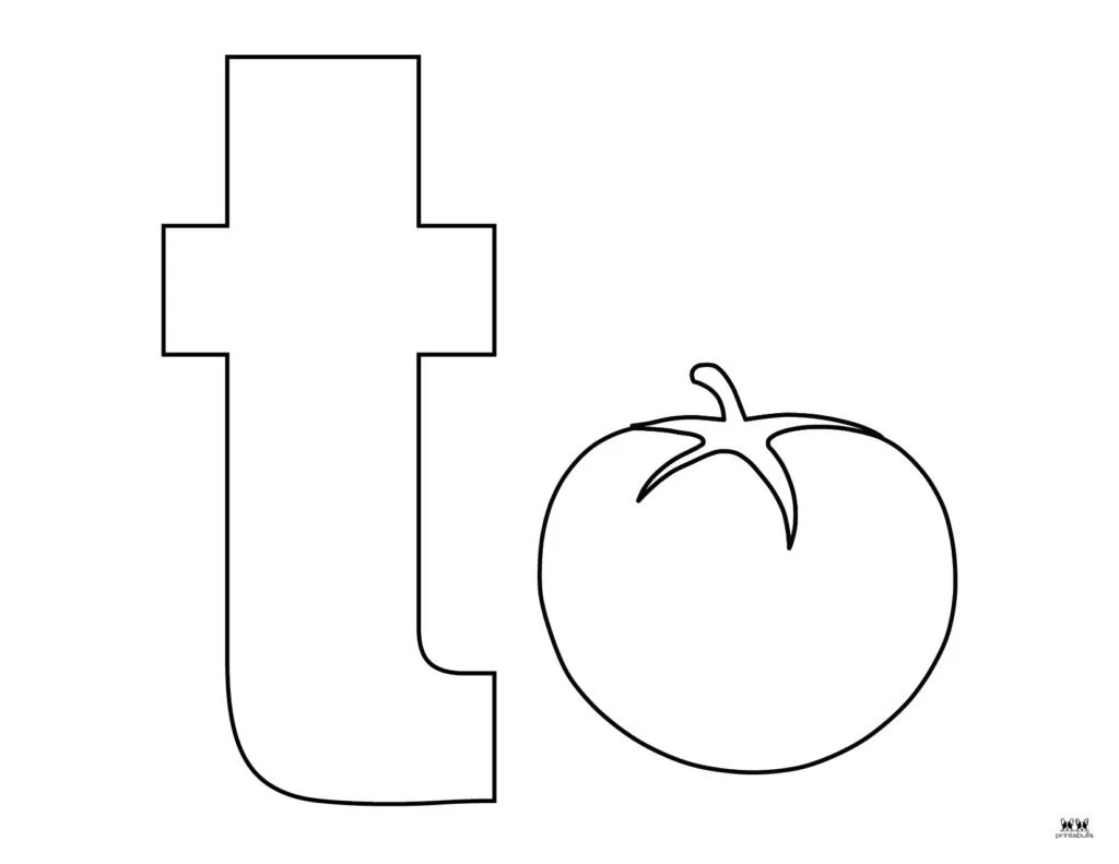 Desenhos de Letra T Para Colorir 29
