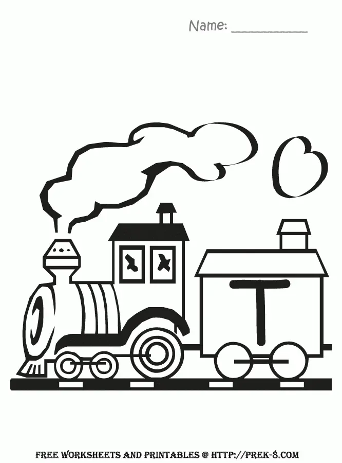 Desenhos de Letra T Para Colorir 3