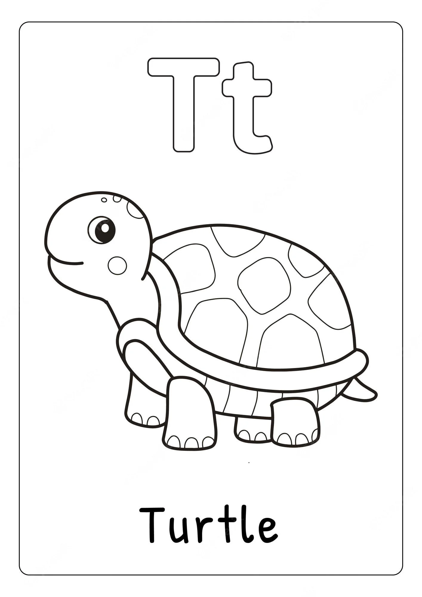 Desenhos de Letra T Para Colorir 35