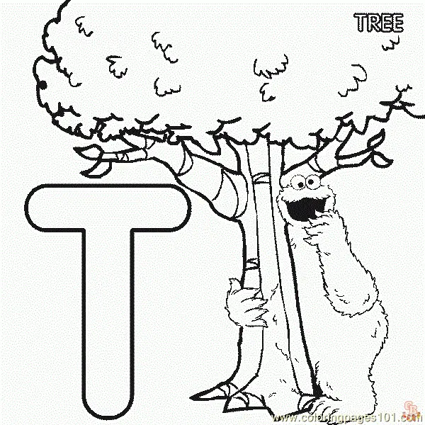 Desenhos de Letra T Para Colorir 41