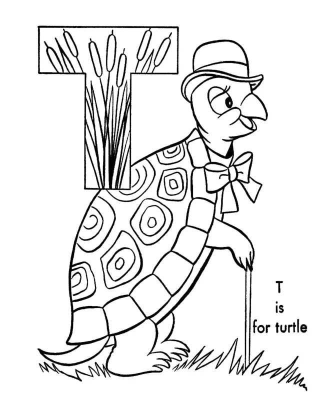 Desenhos de Letra T Para Colorir 7