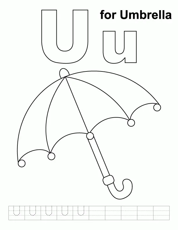 Buchstabe U Ausmalbilder 10