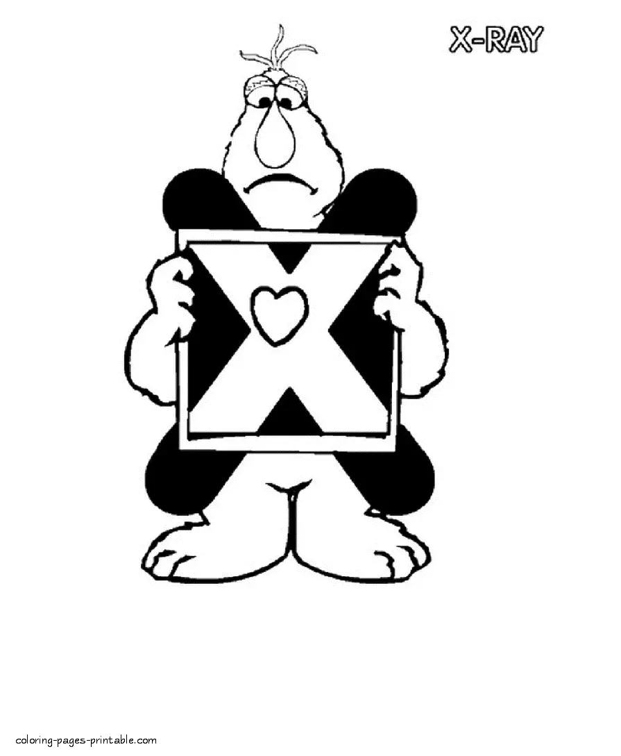 Letter X Coloring Pages 37