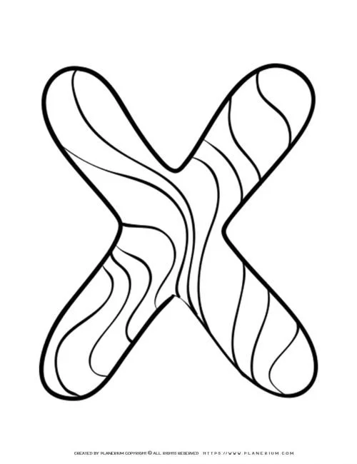 Letter X Coloring Pages 39