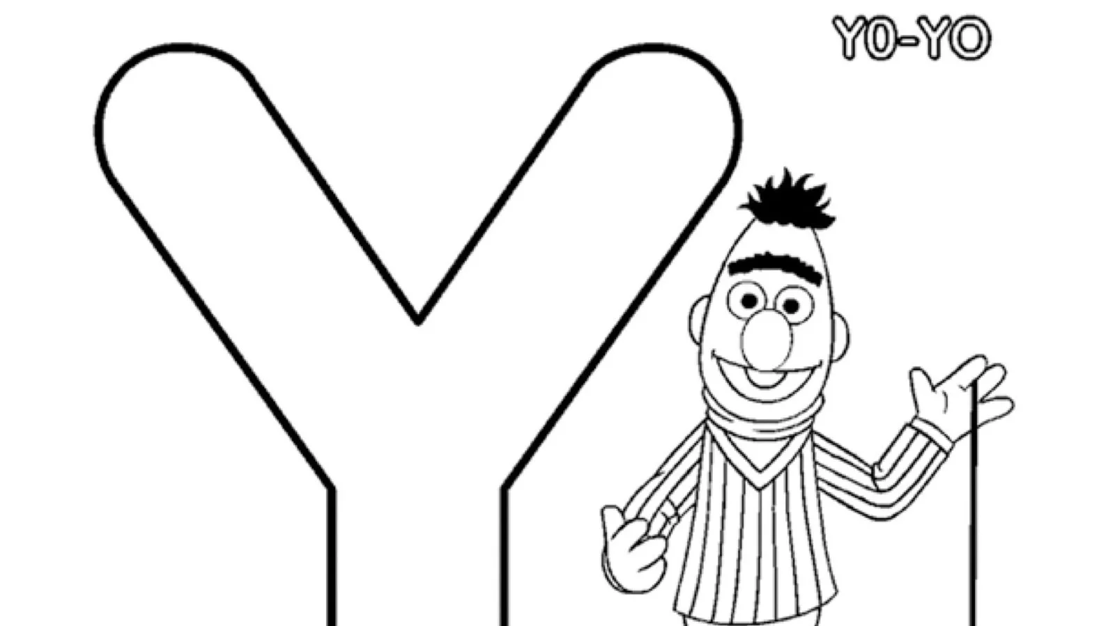 Letter Y Coloring Pages