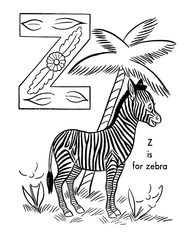 La Letra Z Para Colorear 6