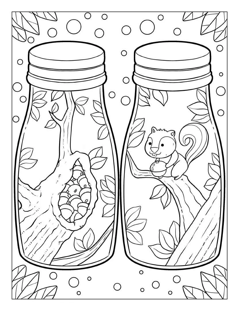 Life Inside Jar Para Colorir 28