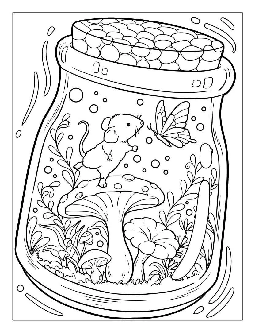 Life Inside Jar Para Colorir 3