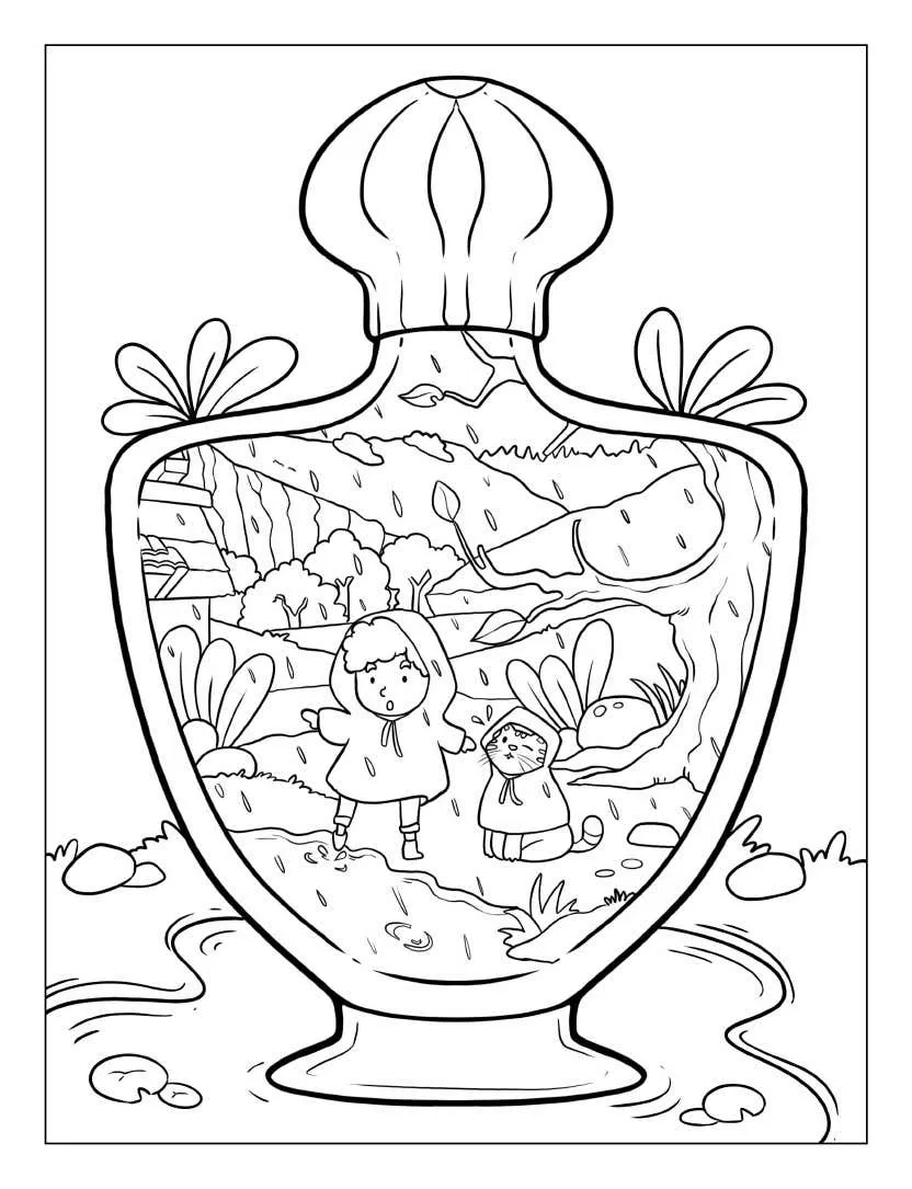 Life Inside Jar Para Colorir 35