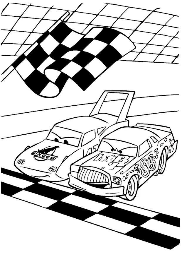 Desenhos de Relampago Mcqueen Para Colorir