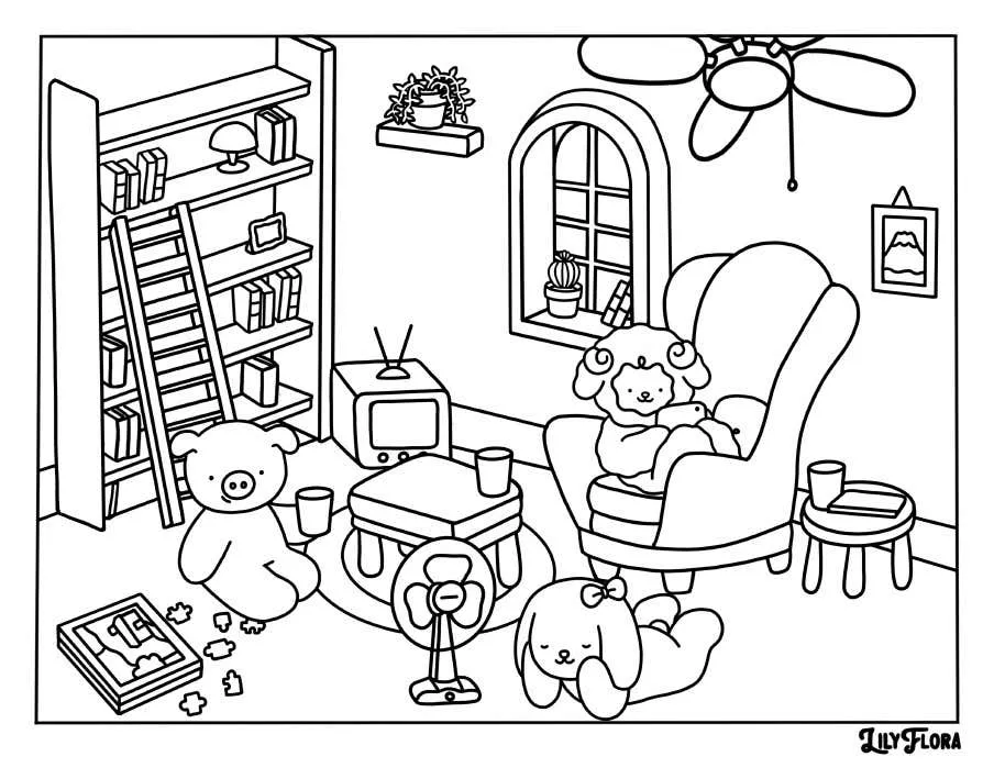 Lily Flora Coloring Pages 10