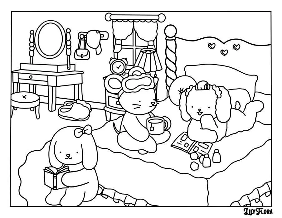 Lily Flora Coloring Pages 14