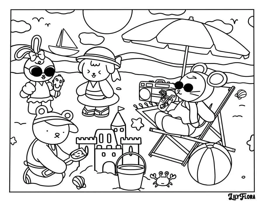 Lily Flora Coloring Pages 3