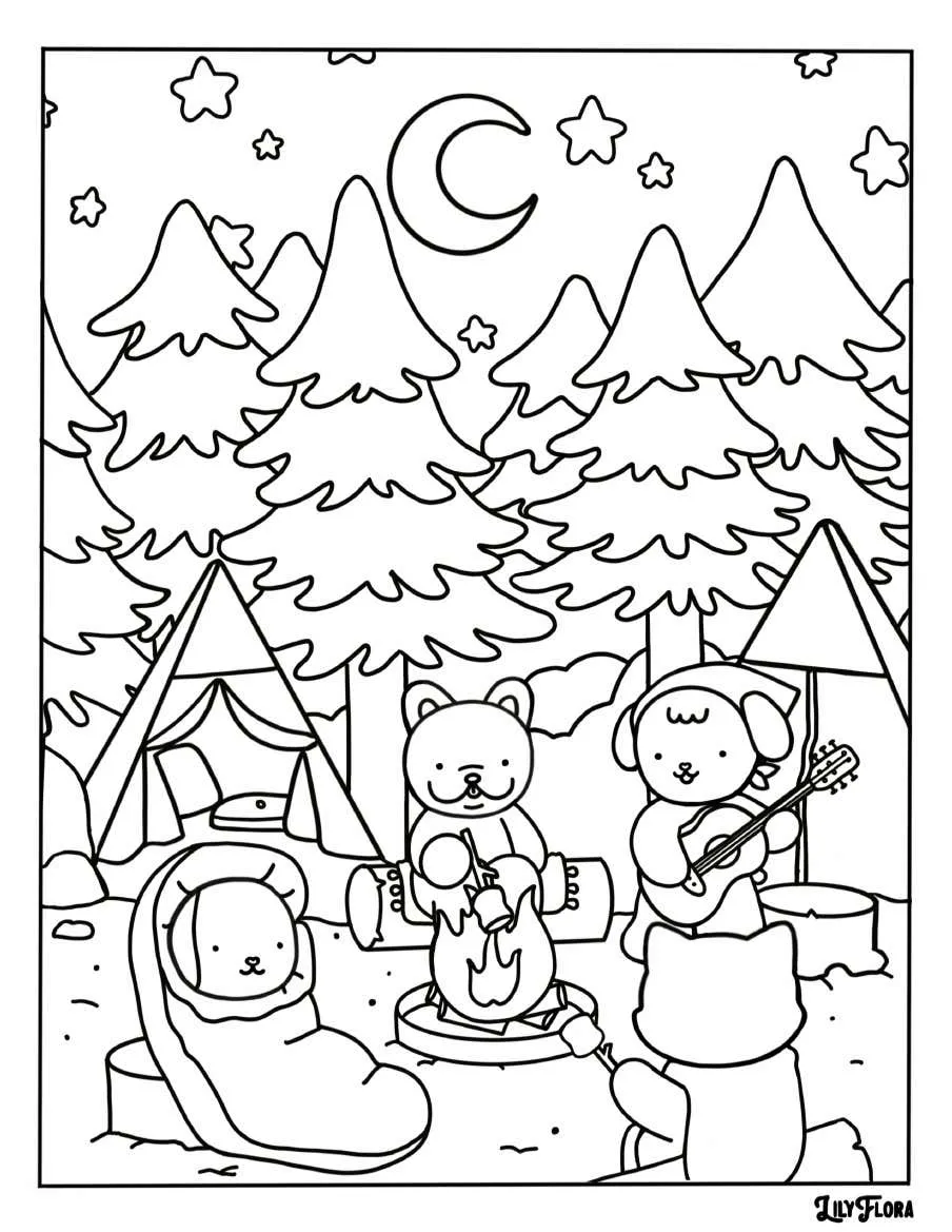 Lily Flora Coloring Pages 5