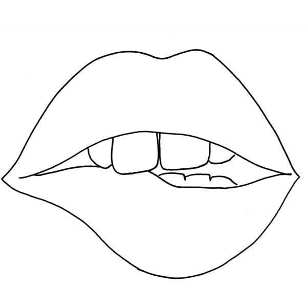 Lippen Ausmalbilder 19