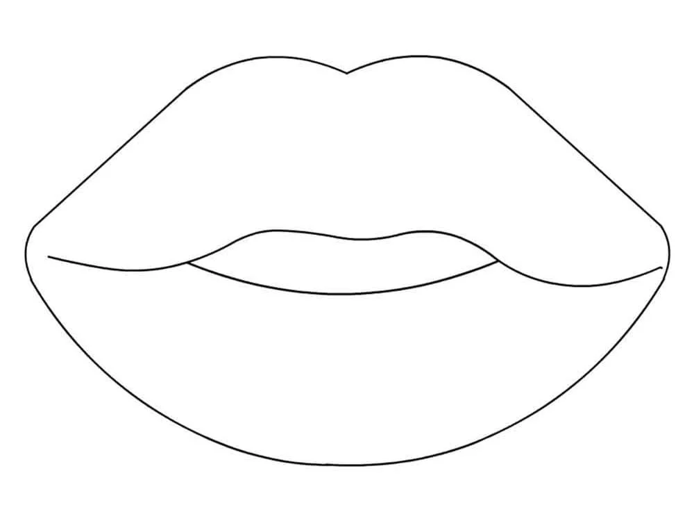Lippen Ausmalbilder 23